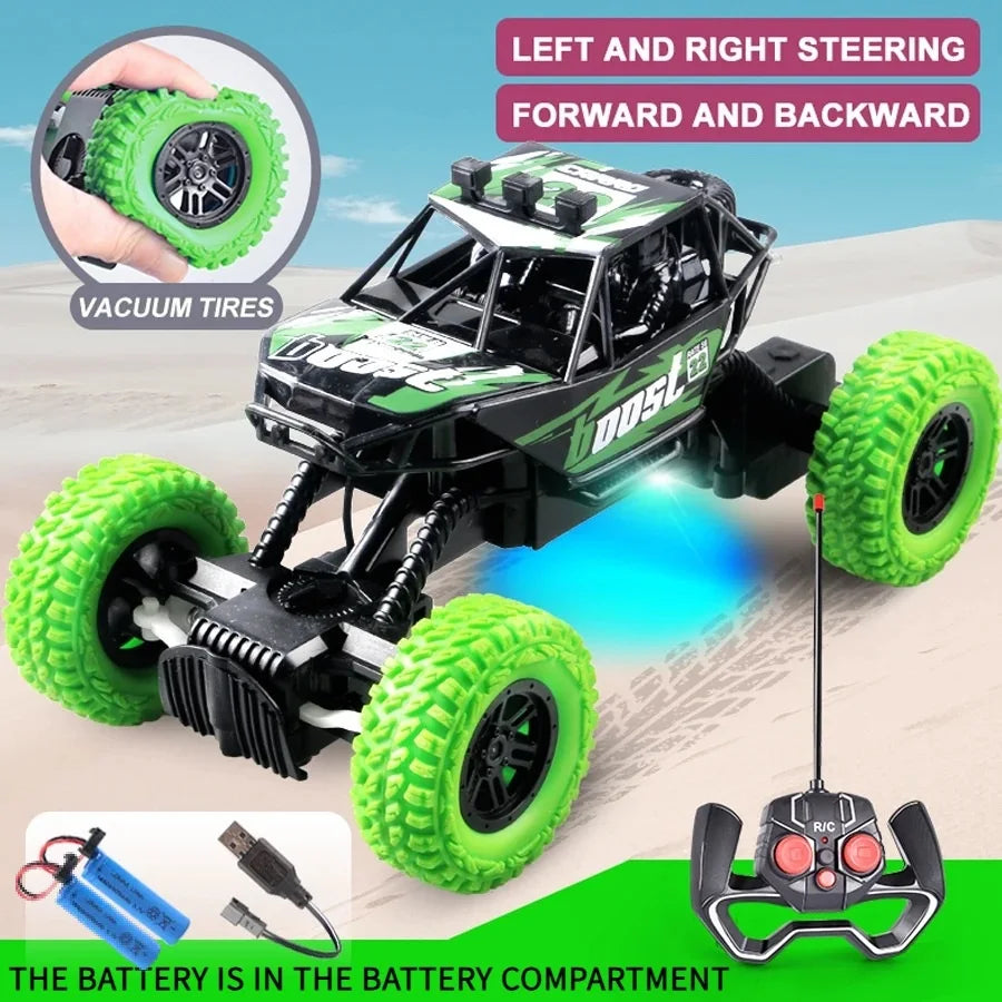 High-Speed Remote Control Off-Road Crawler with Flashing Lights
