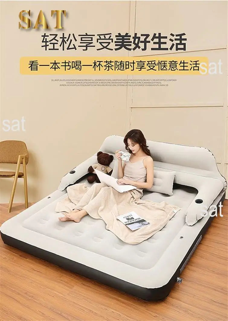 Memory Bedroom Mattress Inflatable Topper Reinforce Bed Frame Floor Mattress Sleep Japanese Colchon Individual Salon Furniture