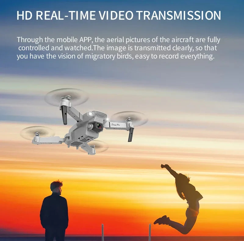 E88 Pro WiFi FPV Drone 4K HD Camera Height Hold Foldable Quadcopter Ideal Gift for Beginners
