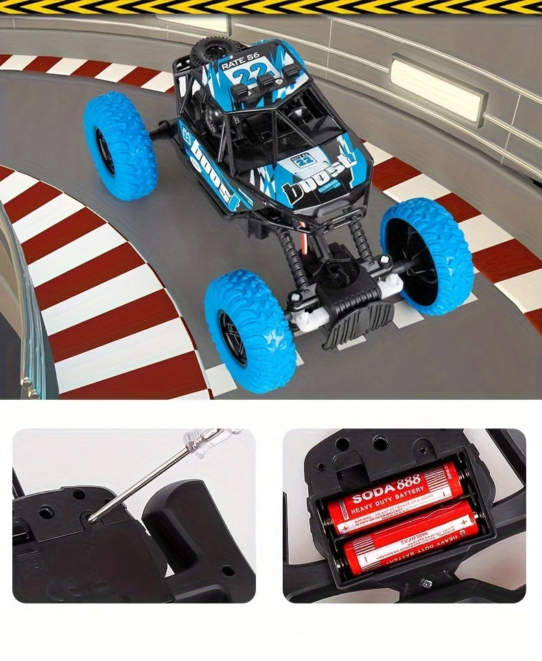 High-Speed Remote Control Off-Road Crawler with Flashing Lights