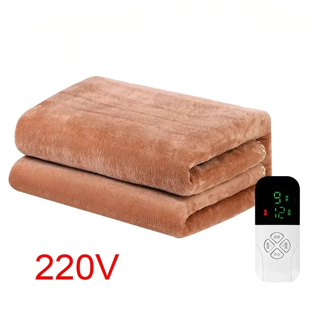 Intelligent Switch Electric Blanket 220V Thicker Heater Blanket Mattress Thermostat Electric Heating Blanket Body Warmer FluffyI