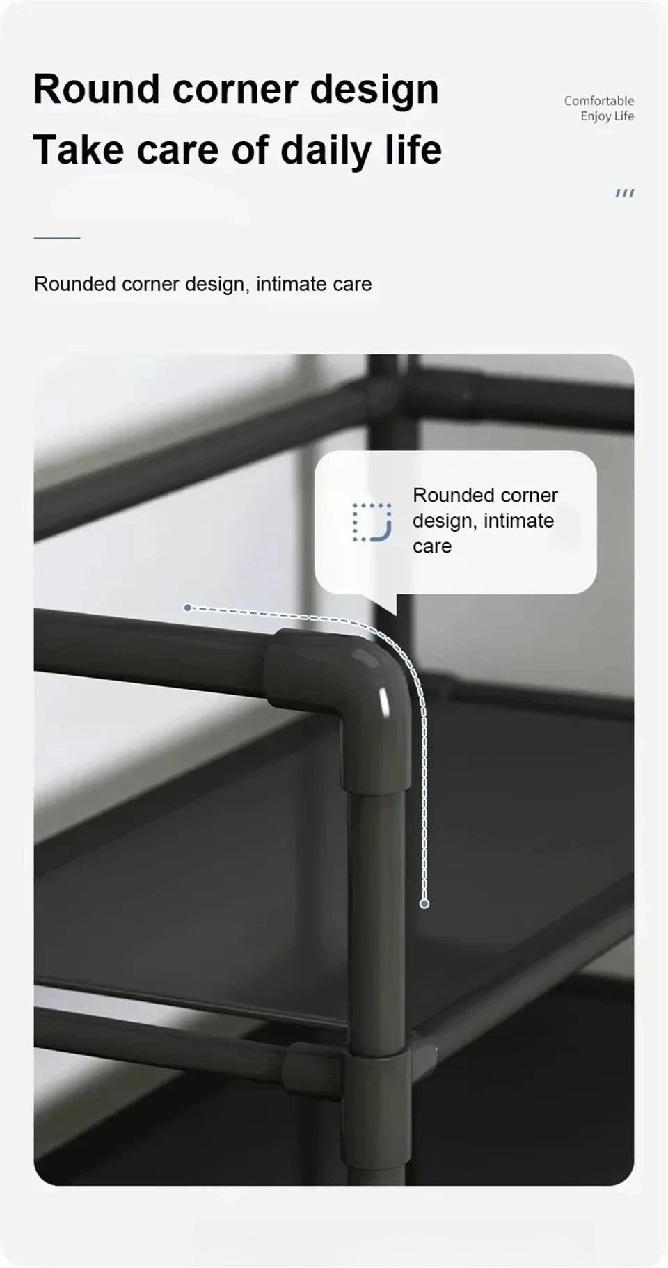 Hat hanger shoe multi-sided shoe rack simple floor shoe and hat load-bearing living room storage rack