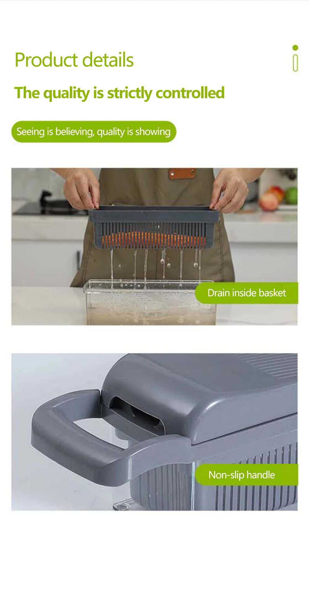 14 in 1 Multifunctional Vegetable Chopper Onion Chopper Handle Food Grate Food Chopper Kitchen Vegetable Slicer Dicer Cut