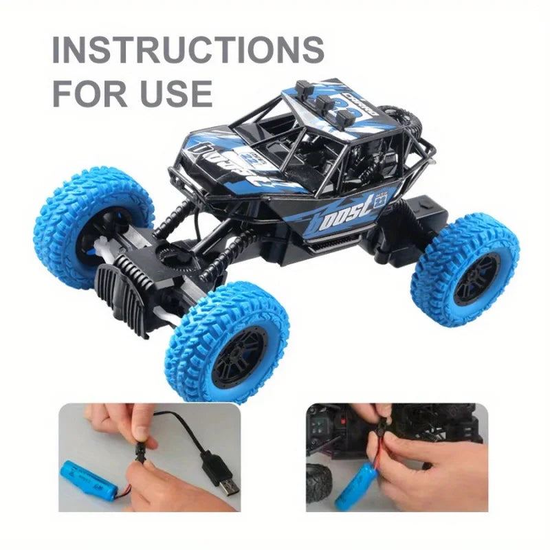 High-Speed Remote Control Off-Road Crawler with Flashing Lights