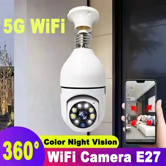Intelligenc A6 Bulb Camera High-Definition Night Vision Security Monitoring 360 Degree Panoramic Indoor Wireless Wifi Camera E27