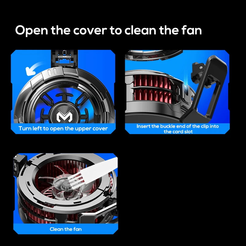 MEMO CX08  High-Power Strong Cooling Semiconductor Mobile Phone Cooler Radiator with Magnetic Attachment & Clamp