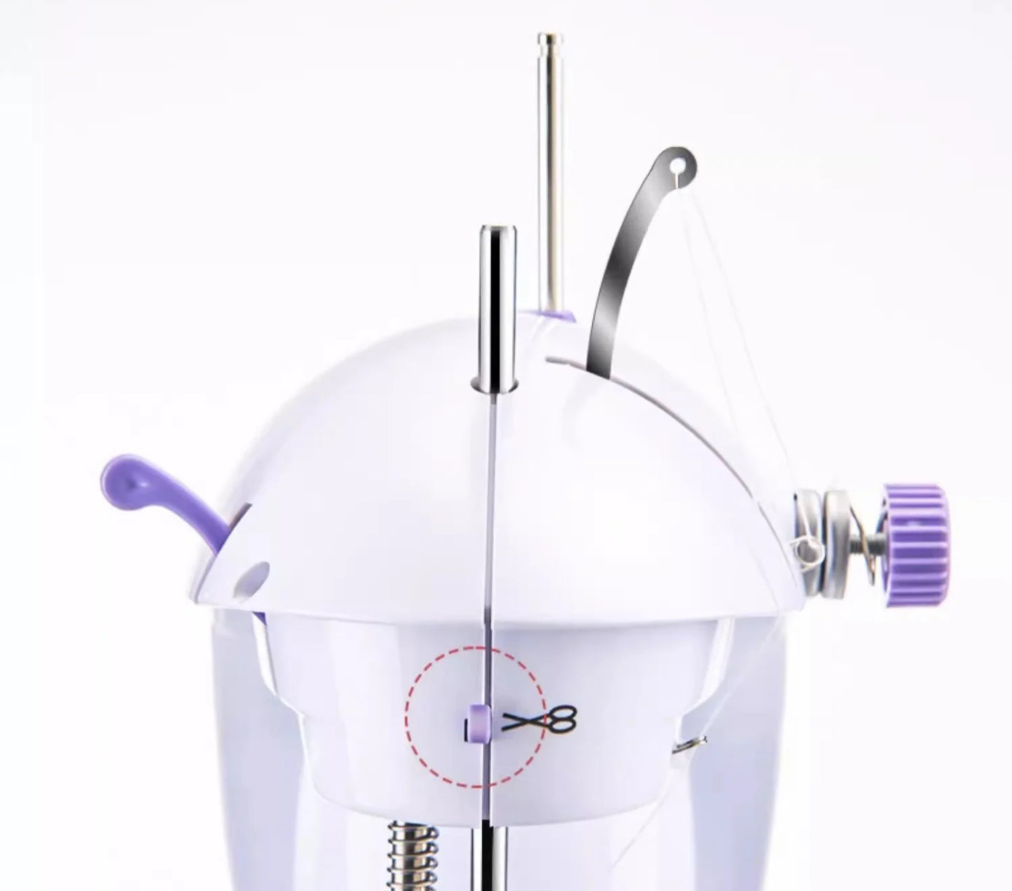 Mini Sewing Machine with Extension Station Table for Beginners, Home Double Speed Foot Pedal Straight Sewing Tool, Gift for Kids