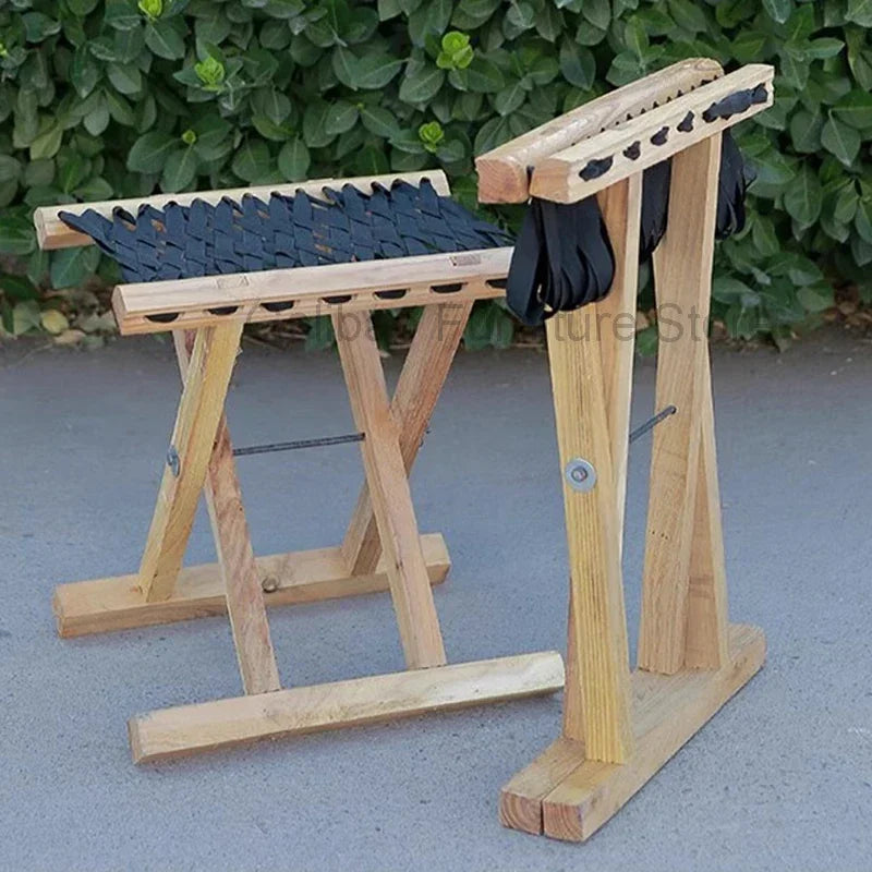 Folding Wood Step Stool Small Shoe Outdoor Space Saving Foot Stool Modern Camping Fishing Ergonomic Tabouret Patio Furniture