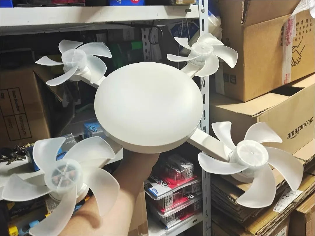 Drone E27 Ceiling Lamp With Remote Control Electric Fan Light Home Decor Bedroom Children's Study Dining Living Room Fan Lights