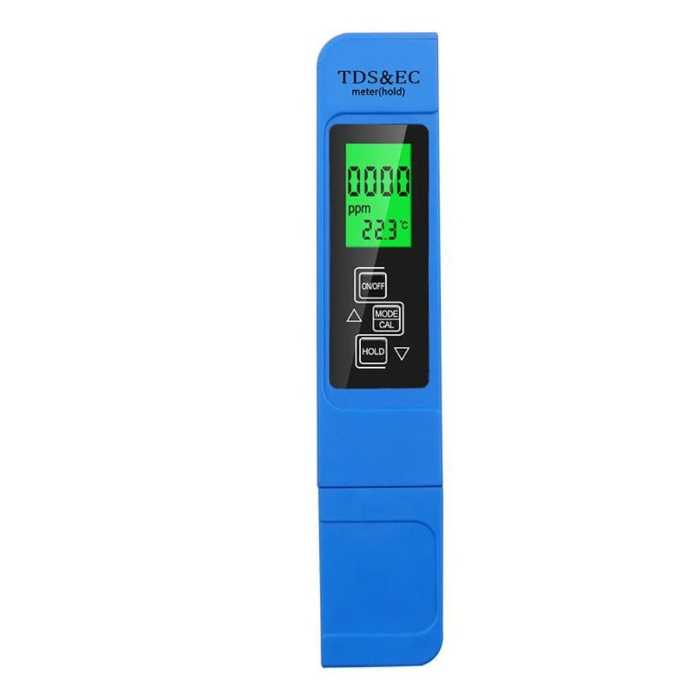 Portable 3-in-1 TDS Meter Digital Display LCD Display Water Tester Handheld Water Quality Tester Water Hydroponics