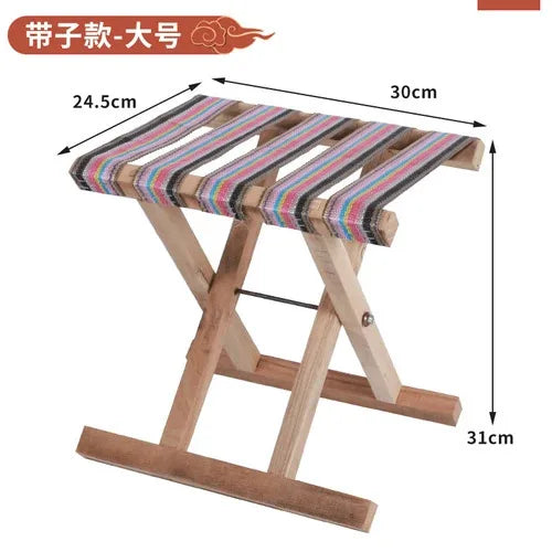 Folding Wood Step Stool Small Shoe Outdoor Space Saving Foot Stool Modern Camping Fishing Ergonomic Tabouret Patio Furniture