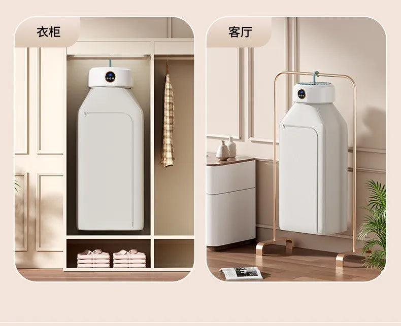 110V/220V Portable Clothes Dryer Foldable and Hook Style Design 1-8H Timing Function Multi Level Temperature secadora de ropa