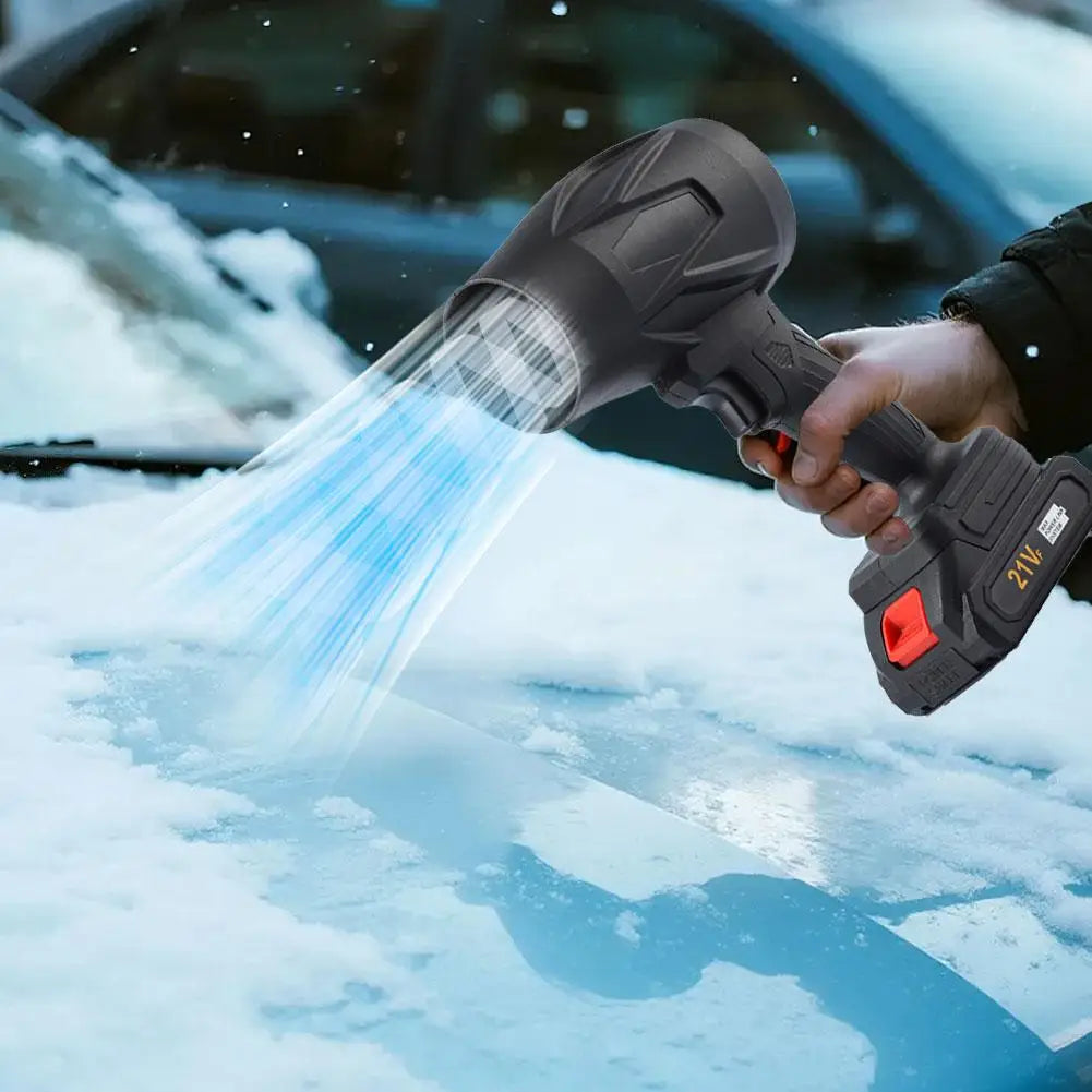 Car Electric Snow Blower Powerful Snow Removal Handheld Fan Accessories Air Turbofan Dust Blower Cleaning Car Blower W6H1