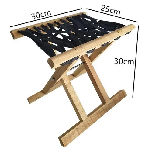 Folding Wood Step Stool Small Shoe Outdoor Space Saving Foot Stool Modern Camping Fishing Ergonomic Tabouret Patio Furniture