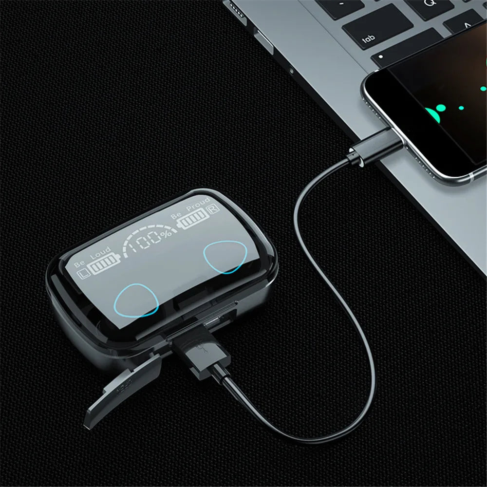 M10 Wireless Headphone Bluetooth Earphones Waterproof Earpieces Sport Earbuds For Smartphone Laptop Notebook TWS Music Headset