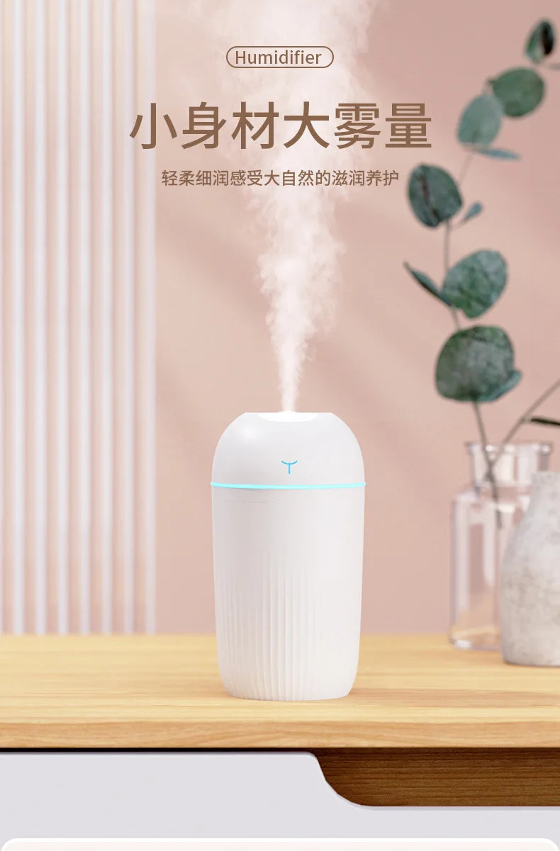 New USB Humidifier Mini Portable Desktop Large Mist for Home Bedroom Gift