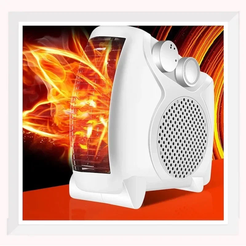 Portable Electric Heater Automatic Temperature Control Desktop Mini Fan Bedroom Heating Fast Heater Electric Air Heater Fan