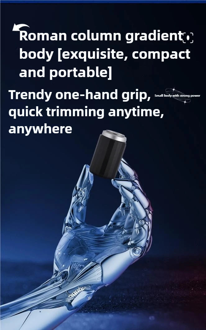 Shaver Electric Small Charging Model Car Mini Small Steel Cannon Men's High-power Portable Shaver Dry Wet Double Shaving USB