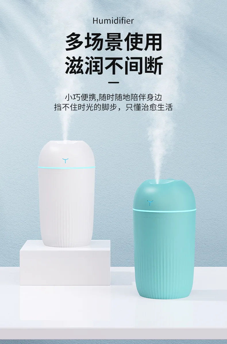 New USB Humidifier Mini Portable Desktop Large Mist for Home Bedroom Gift