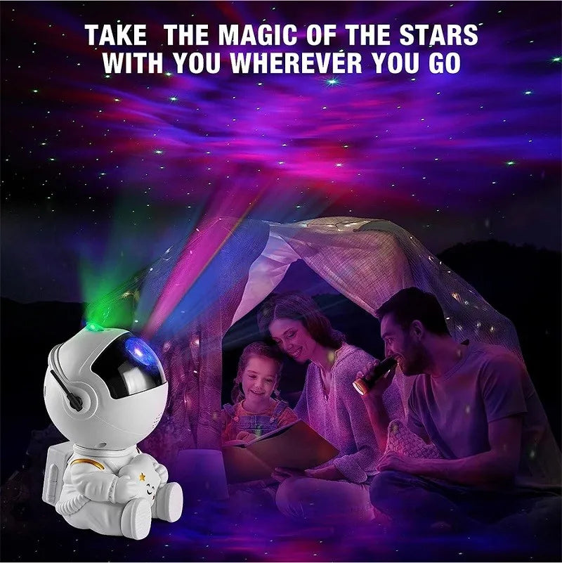 Galaxy Star Projector LED Night Light Starry Sky Astronaut Porjectors Lamp For Decoration Bedroom Home Decorative