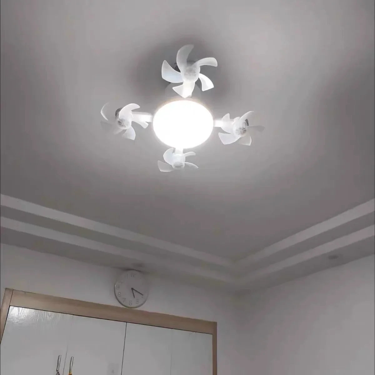 Drone E27 Ceiling Lamp With Remote Control Electric Fan Light Home Decor Bedroom Children's Study Dining Living Room Fan Lights