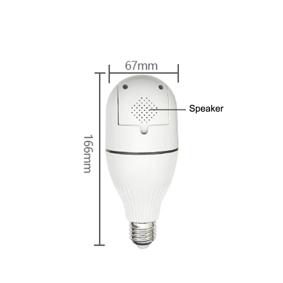 Intelligenc A6 Bulb Camera High-Definition Night Vision Security Monitoring 360 Degree Panoramic Indoor Wireless Wifi Camera E27
