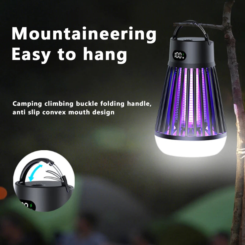Electric Mosquito Lamp USB Charging Two-In-One Portable Mosquitoes Household portable outdoor electric shock mosquito killer