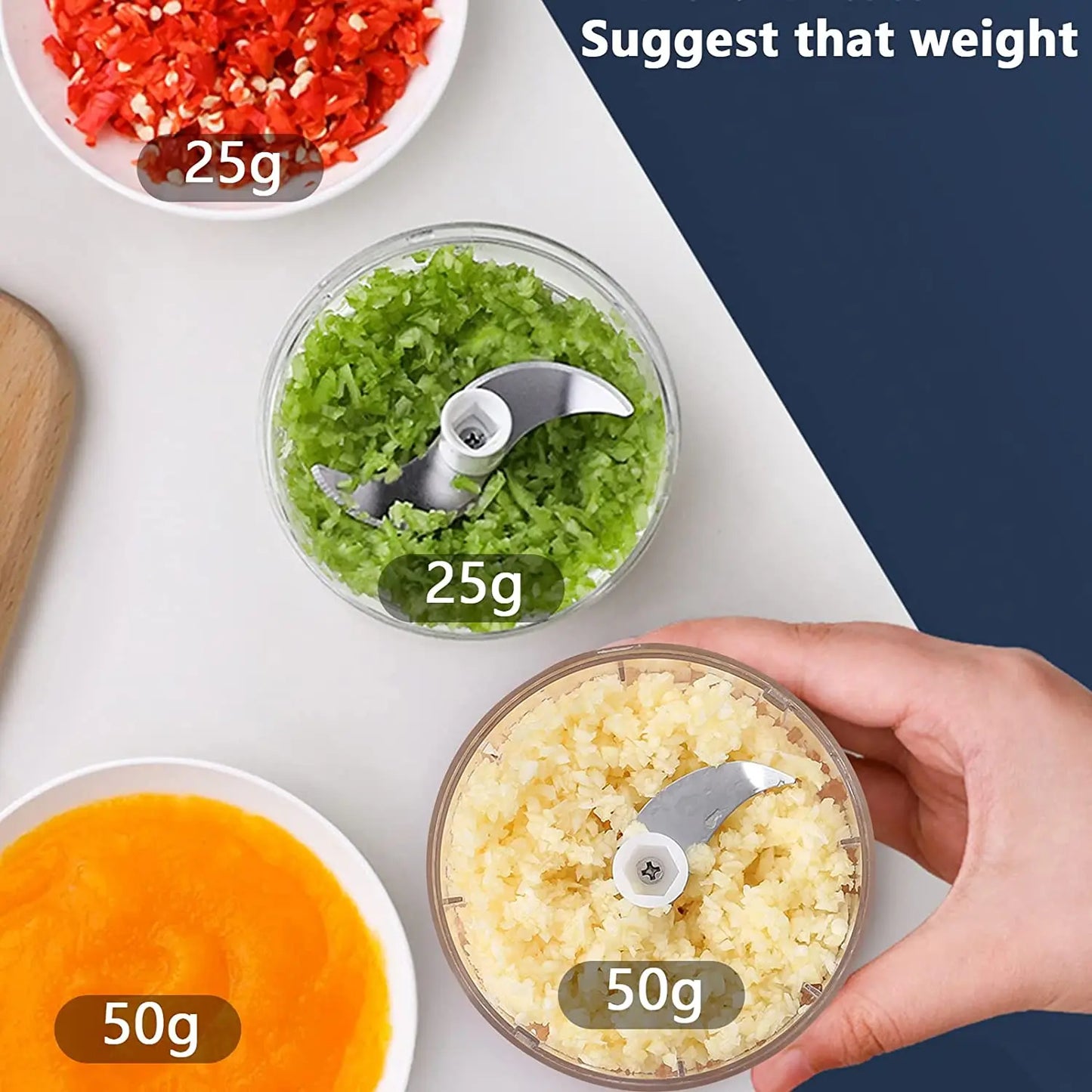 Portable Electric Garlic Masher Crusher 100/250ml Garlic Chopper USB Food Processor Kitchen Kitchen Gadgets Kitchen Tools