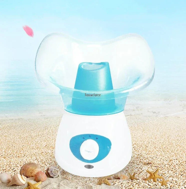 Hot fumigation of nasal organs with herbal spray for face fumigation therapy