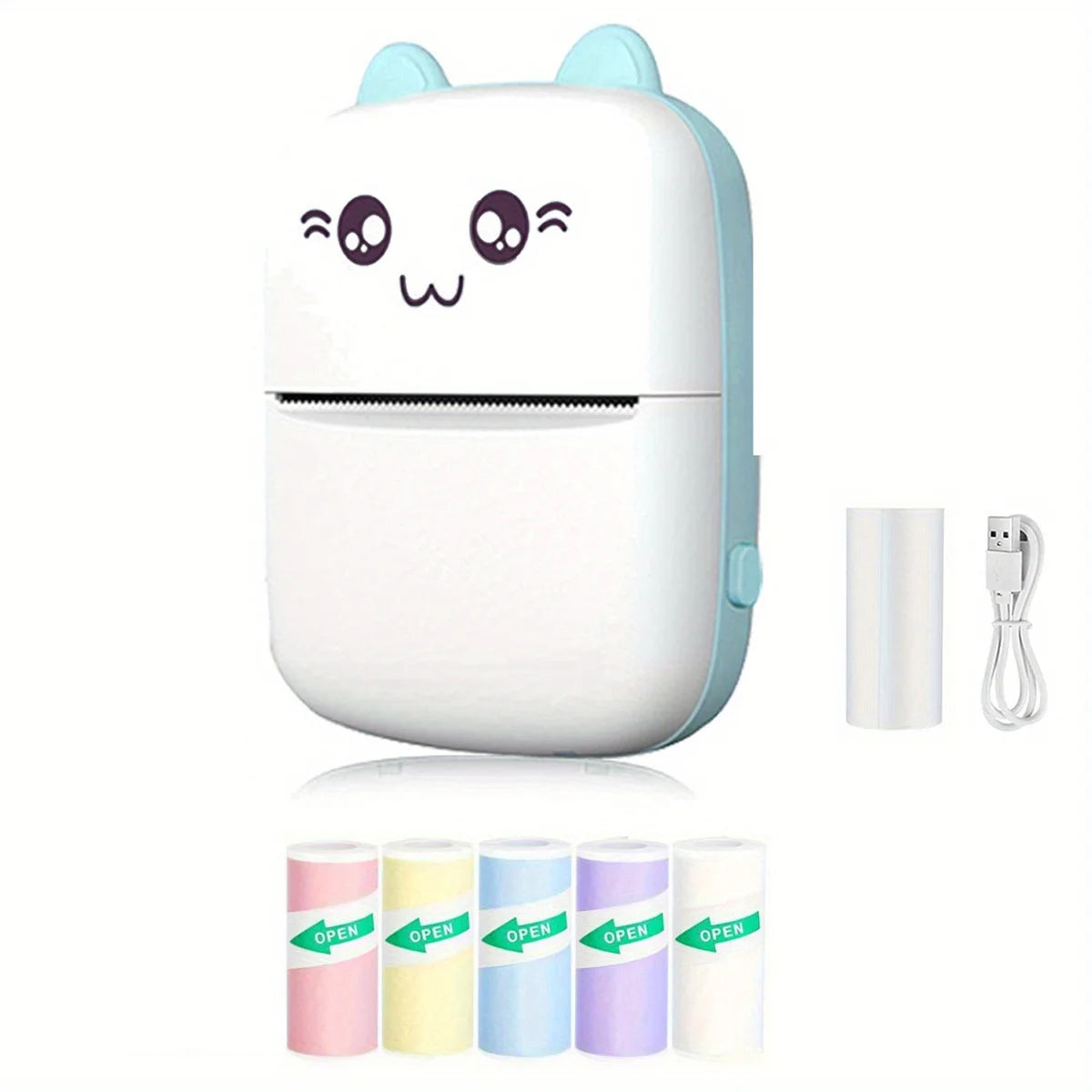 Mini Printer, Inkless Sticker Maker, Free Cut Small Pocket Printer, Wireless Mini Sticker Printer, Portable Thermal Printer
