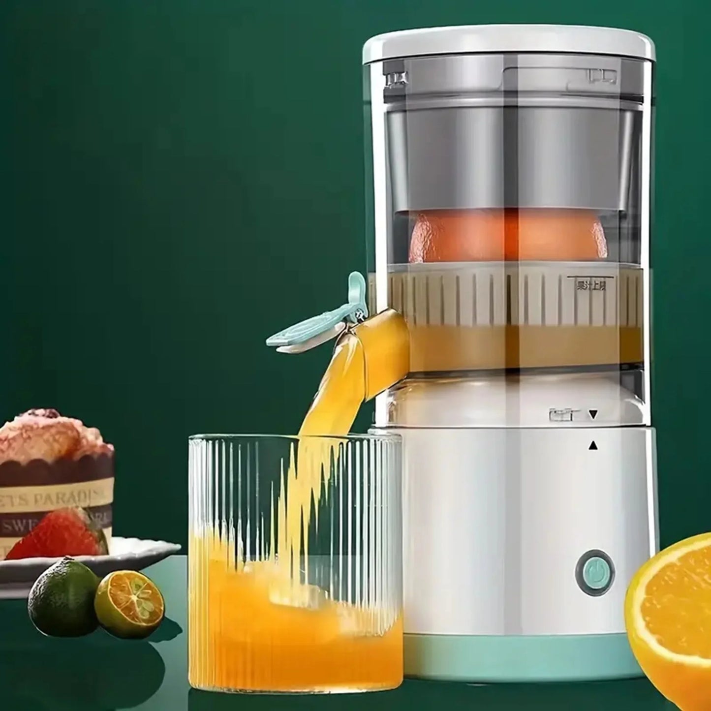 Electric juicer USB rechargeable citrus lemon juicer wireless fruit blender automatic fresh juicer