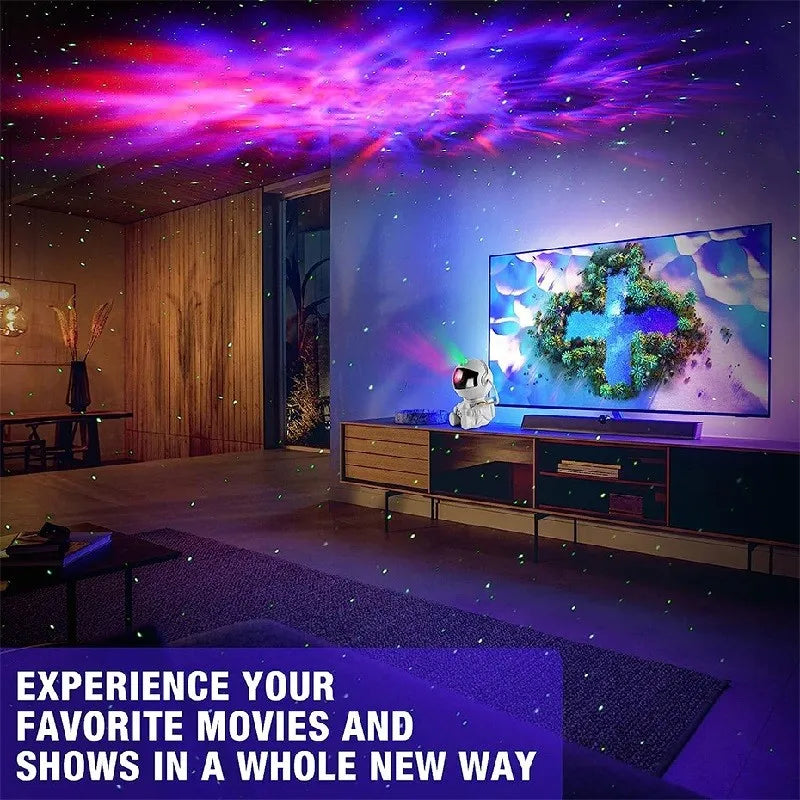 Galaxy Star Projector LED Night Light Starry Sky Astronaut Porjectors Lamp For Decoration Bedroom Home Decorative