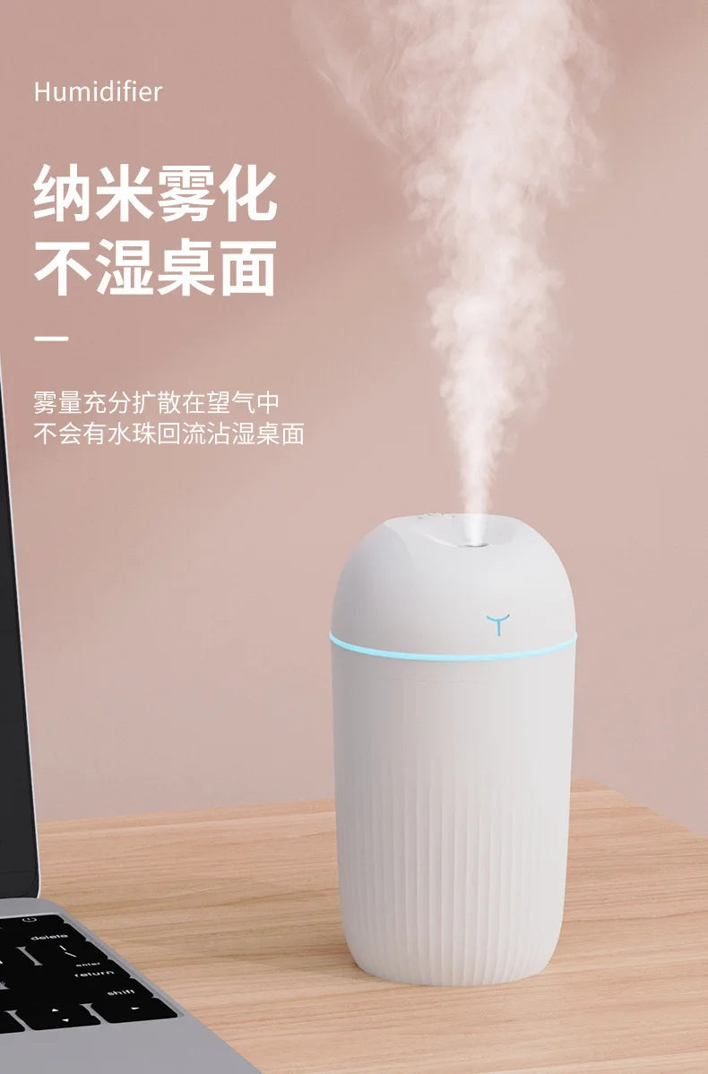 New USB Humidifier Mini Portable Desktop Large Mist for Home Bedroom Gift