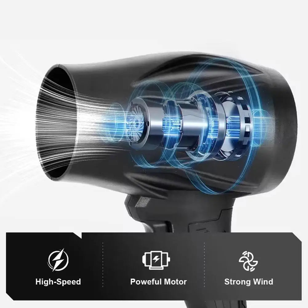 Car Electric Snow Blower Powerful Snow Removal Handheld Fan Accessories Air Turbofan Dust Blower Cleaning Car Blower W6H1