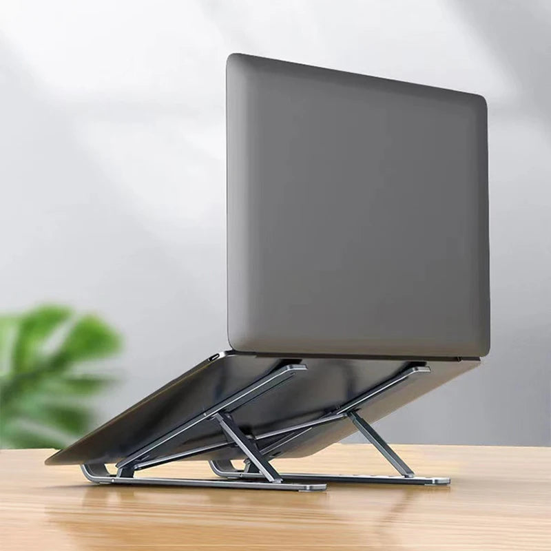 8 Gear Foldable Laptop Stand Holder Portable Notebook Support Base Adjustable Riser Cooling Bracket Laptop Cooler Accessories