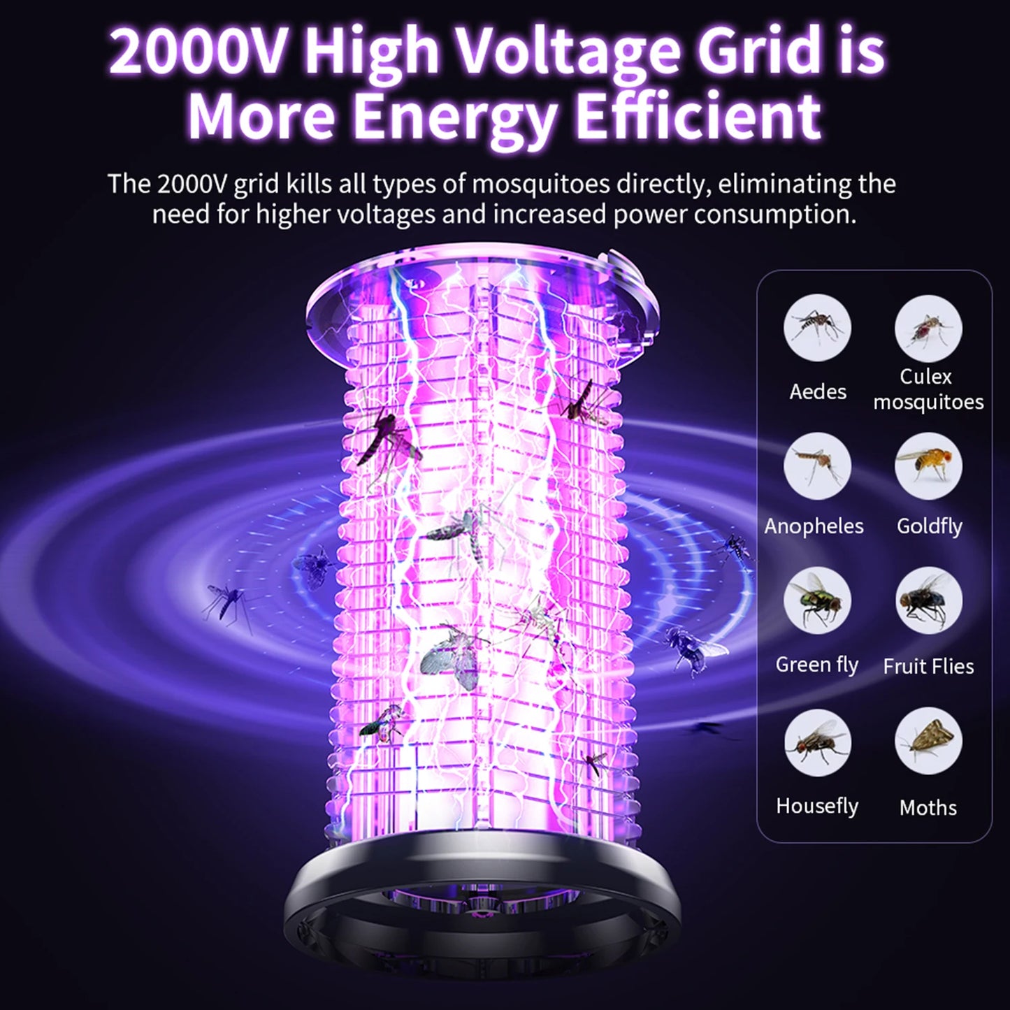 Electric Mosquito Lamp USB Charging Two-In-One Portable Mosquitoes Household portable outdoor electric shock mosquito killer