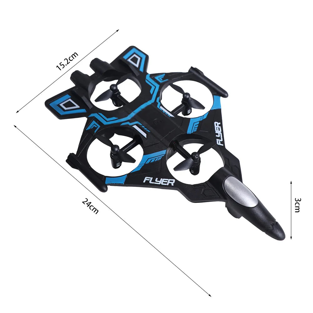 EPP Foam Remote Control Foam Fighter Rechargeable 2.4G Stunt Four Motor Helicopter Durable Portable RC Hobby Jet Plane