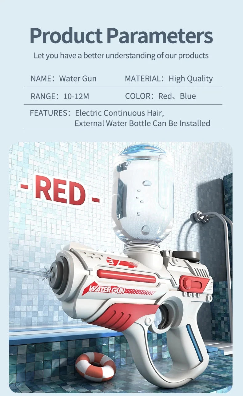 Automatic Electric Water Gun Children High-pressure Outdoor Beach Large-capacity Swimming Pool Summer Toy for Children Boy