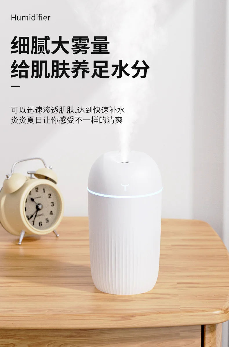 New USB Humidifier Mini Portable Desktop Large Mist for Home Bedroom Gift
