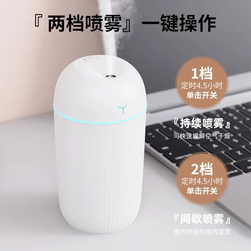 New USB Humidifier Mini Portable Desktop Large Mist for Home Bedroom Gift