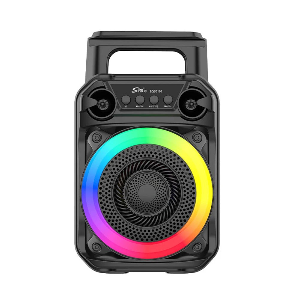Portable Speaker Stereo Sound Wireless Speaker Rich Bass Karaoke Speaker Subwoofer Suitable for Home Theater Outdoor Dance Party