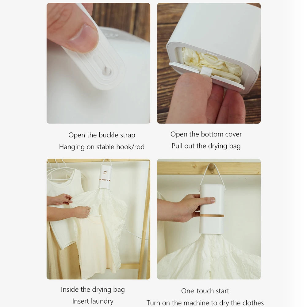 Portable Clothes Dryer for Light Clothes Underwear Baby Clothes Mini Clothes Dryer for Apartments Travel Dorm RV