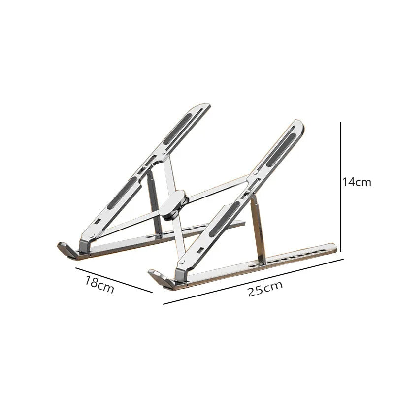 NEW Aluminum alloy laptop stand, folding and lifting vertical base, height increasing computer cooling, tablet stand