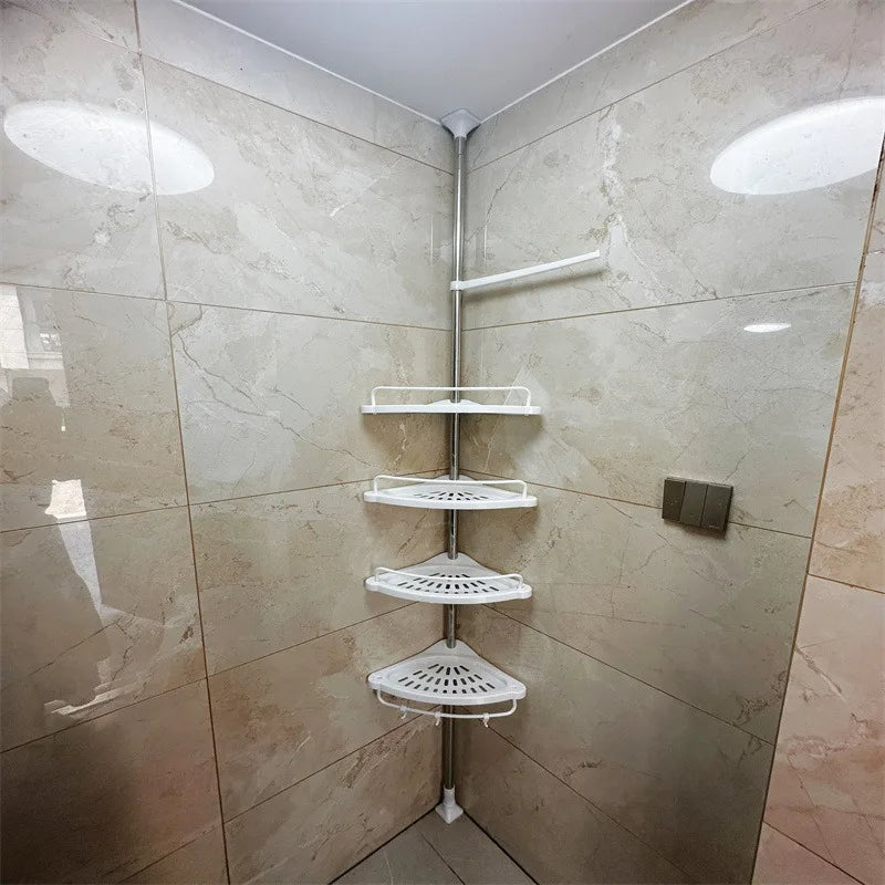 Retractable Corner Shelf Bathroom Angle Rack Stainless Steel Storage Shelves Aesthetic Organizers Racks Organizer Furniture