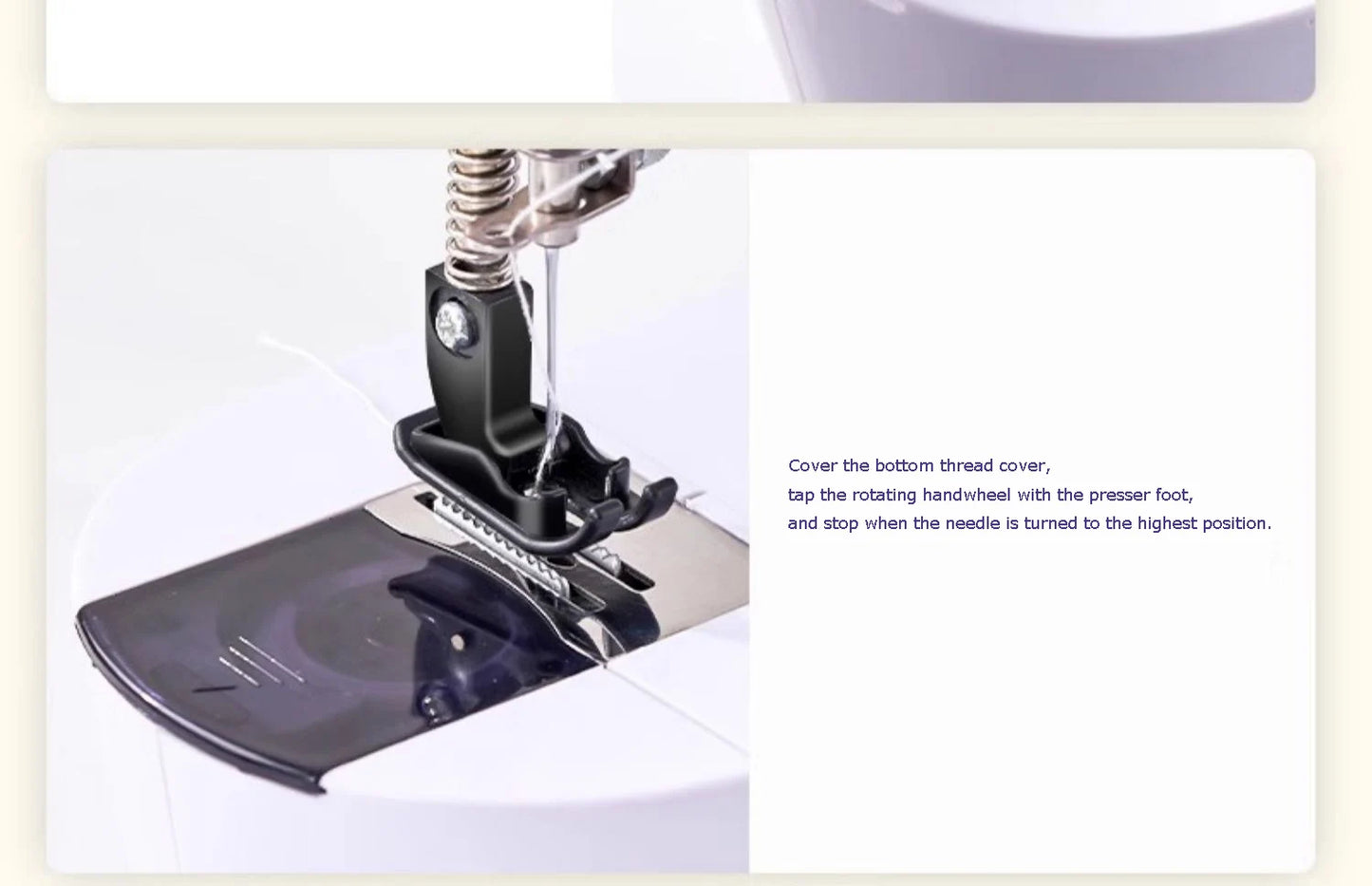 Mini Sewing Machine with Extension Station Table for Beginners, Home Double Speed Foot Pedal Straight Sewing Tool, Gift for Kids