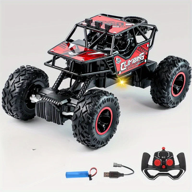 High-Speed Remote Control Off-Road Crawler with Flashing Lights