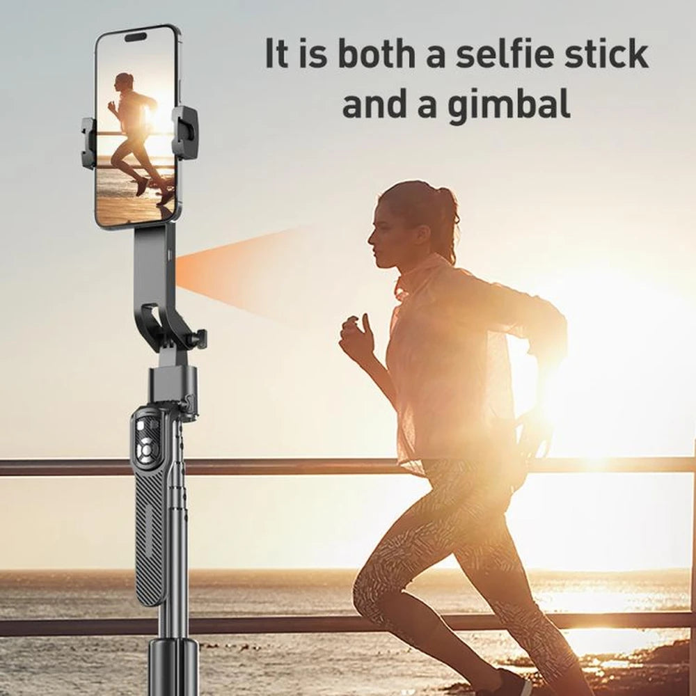 FUNSNAP A8 Cell Phone Head Stabilizer Metal Quadrupod Bluetooth Remote Control  Anti-shake Universal Dual-light Models