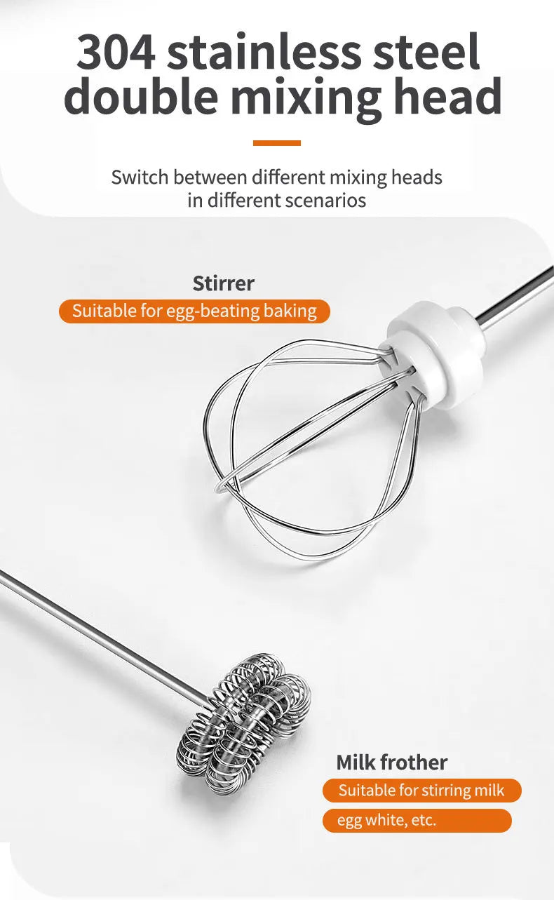 SOKANY201A Handheld Electric Eggbeater Home Cooking Machine Portable Coffee Mixer Small Appliance for Kitchen