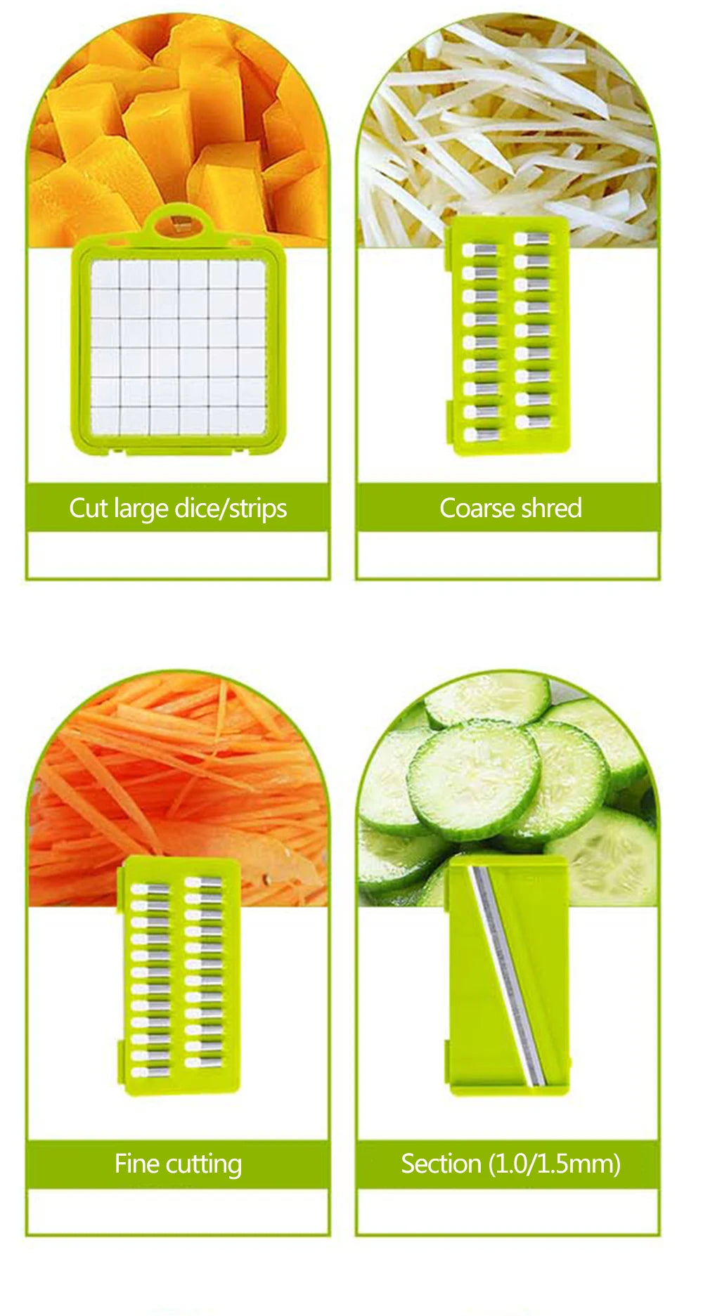 14 in 1 Multifunctional Vegetable Chopper Onion Chopper Handle Food Grate Food Chopper Kitchen Vegetable Slicer Dicer Cut