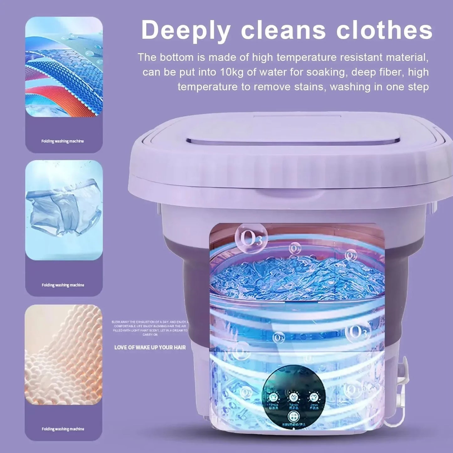 Portable Small Foldable Washing Machine with Spin Dryer For Socks Underwear Panties Washer Household Mini Washing Machine